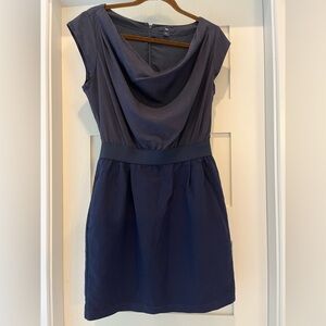 Elegant Navy Blue swag Dress
